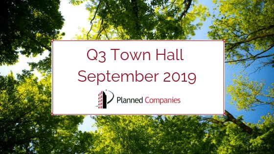 Planned Q3 2019 town hall logo